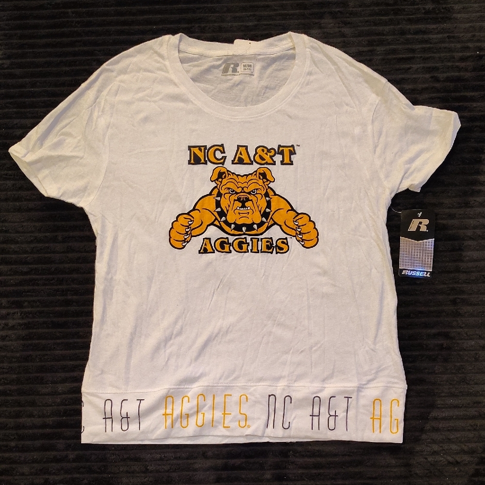 Russell Athletic White NC A&T Aggies T-Shirt